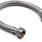 EZ Fluid 12 Inch Braided Stainless Steel Water Heater Hose 3/4" FIP-0