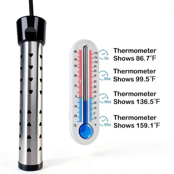 2000W Immersion Water Heater HUVOPUMO Portable Electric Bucket LCD-1