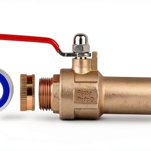 Full Port Water Heater Drain Valve House Mods HMP012 3/4 Brass-0