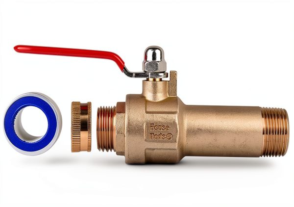 Full Port Water Heater Drain Valve House Mods HMP012 3/4 Brass-0