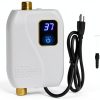 Tankless Water Heater Electric 110V 3000W Under‑Sink xwdzswgs White-0