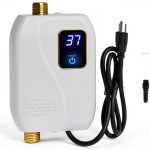 Tankless Water Heater Electric 110V 3000W Under‑Sink xwdzswgs White-0