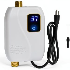 Tankless Water Heater Electric 110V 3000W Under‑Sink xwdzswgs White-0