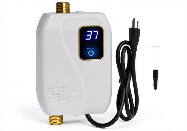 Tankless Water Heater Electric 110V 3000W Under‑Sink xwdzswgs White-0