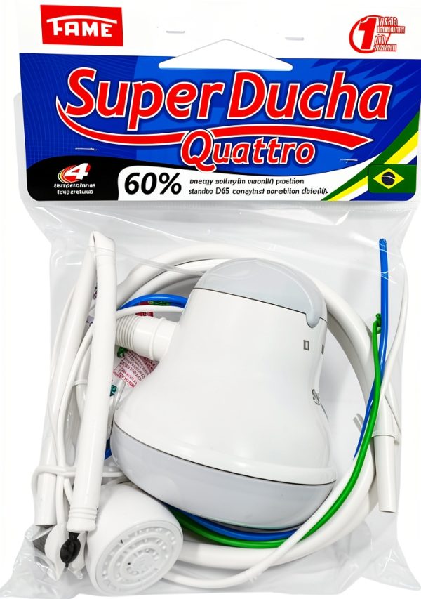 Electric shower FAME SUPERDUCHA QUATTRO 110V 4-Temp Tankless Heater-3