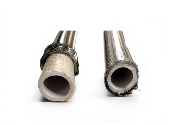 EZ Fluid 12 Inch Braided Stainless Steel Water Heater Hose 3/4" FIP-1