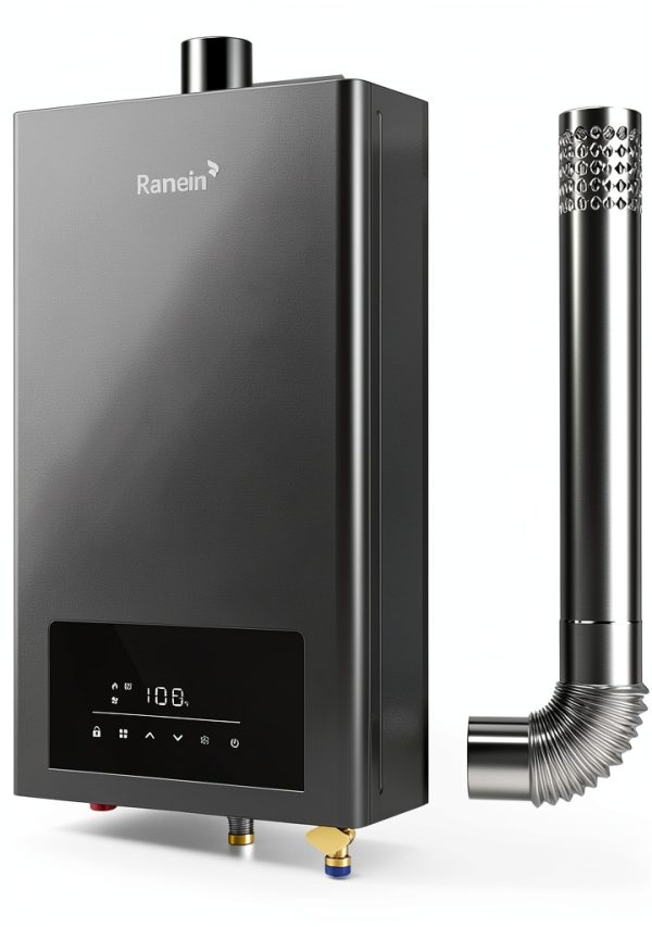 Propane Tankless Water Heater Ranein Indoor 3.6 GPM 80,000 BTU Gray-0