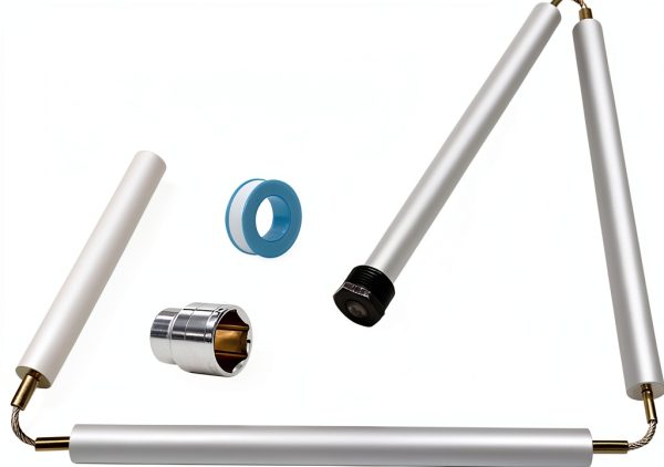 44" Flexible Magnesium Anode Rod for Heaters – yrjns Kit with Hex Tool-0