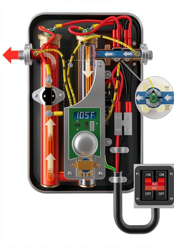 EcoSmart ECO 11 Electric Tankless Water Heater, 13KW at 240 Volts with Patented Self Modulating Technology-3