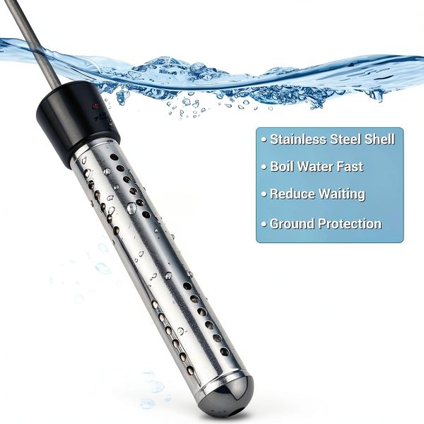 2000W Immersion Water Heater DRSB with 304 Guard and LCD Thermometer-1