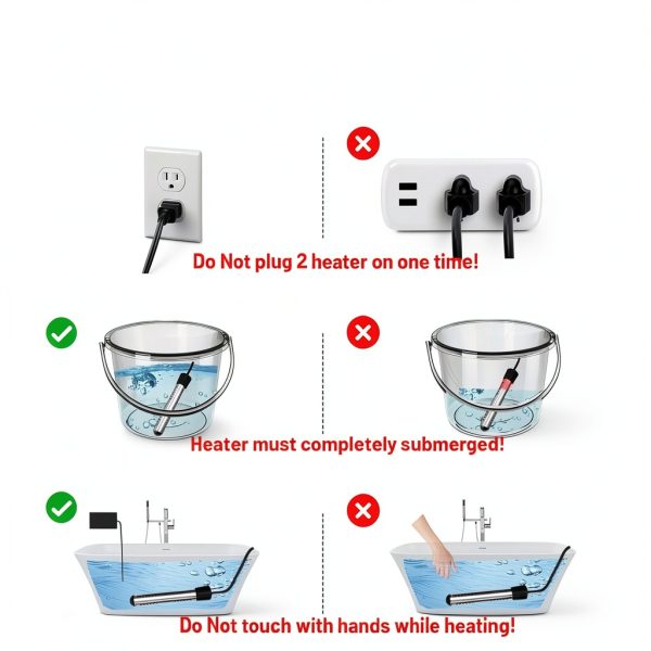 Immersion Water Heater HUVOPUMO 2000W with 304 Stainless Guard-4