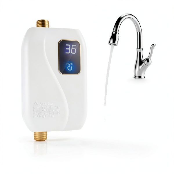 Tankless Water Heater Electric 3000W xwdzswgs Under‑Sink White Compact-7