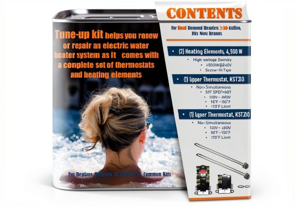 Electric Water Heater Tune-Up Kit DROMIX EWH-01 240V Thermostats-8