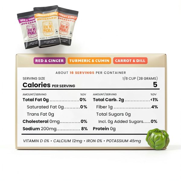 Real Fermented Probiotic Sauerkraut - 3 Pack by Olive My Pickle-1