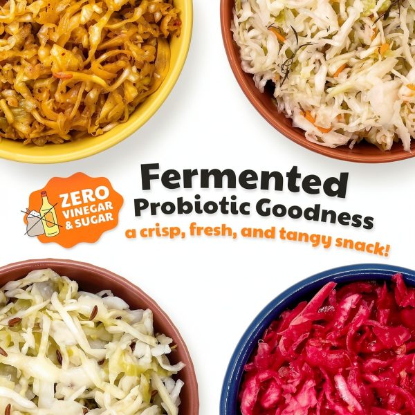 Olive My Pickle Fermented Sauerkraut 96 Oz 6-Pack Probiotic Carrot-4