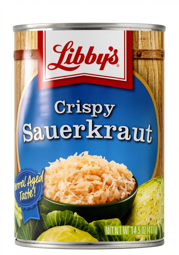 Libby's Sauerkraut Crispy, 14.5 Oz - Canned Fermented Vegetable-0