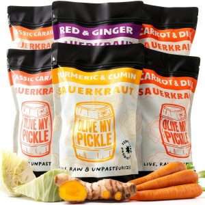 Olive My Pickle Fermented Sauerkraut 96 Oz 6-Pack Probiotic Carrot-0